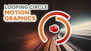 How to create awesome LOOPING MOTION GRAPHICS animation inside PowerPoint. A step by step tutorial.
