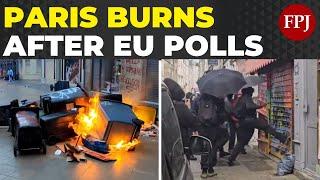 Dramatic Footage: Violent Protests In Paris After Left Party Trails In EU Elections