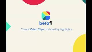 Demo of how to export your notes and create video clips on Betafi