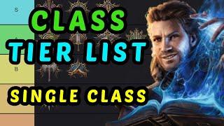 CLASS TIER LIST - Single Class Characters -  Baldur's Gate 3 Honour Mode Guide