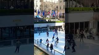 뉴욕 록펠러센터 스케이트 newyork Rockefeller center skate