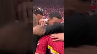 An emotional moment for Trent Alexander-Arnold 