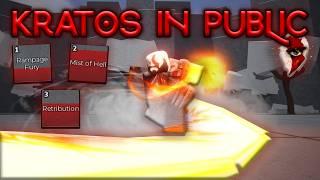 USING KRATOS ADMIN CHARACTER IN PUBLIC SERVERS IN LEGENDS BATTLEGROUNDS