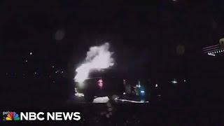 Watch: Car engulfed in flames after collision in Rochester, New York