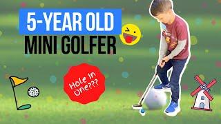 Playing Mini-Golf! How I Got a Hole in One and Teaching Kids to Play Putt Mini Golf