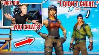 This kid got accused of CHEATING after winning 15 SCRIMS in Fortnite... (drama alert)