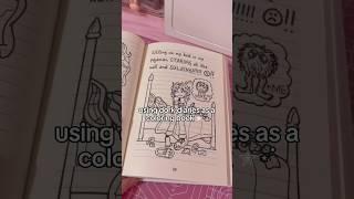 color a dork diaries page with me ⋆˙ #dorkdiaries#sanrio#hellokitty #diy #craft#papercraft#asmr#art