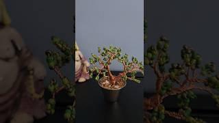 Beaded Copper Wire Bonsai Tree