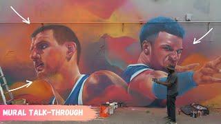 Denver nuggets Mural Street art Talk-through