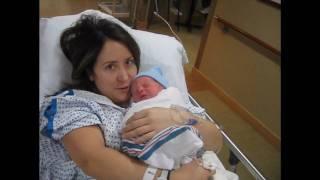 Newborn baby! Mommy gets to hold baby for the first time.