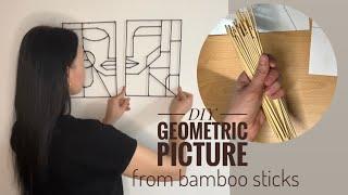 DIY Bamboo sticks picture/ Bamboo sticks craft