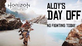 Horizon II: Aloy's Beach Day - Relaxing PS5 Graphics Showcase (4K HDR, 60FPS) | No Comba