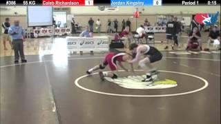 FILAJR WTT: 55 KG Caleb Richardson (Finger Lakes) vs. Jordan Kingsley (MN Storm)