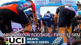 Houffa Gravel - UCI Gravel World Series // First 12.5km Onboard Footage