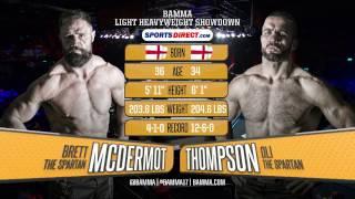 BAMMA 17:  Brett McDemott vs Oli Thompson