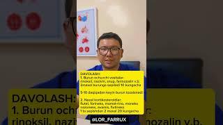 ADENOID bezini opratsiyasiz davolash (dorilar retsepti bilan) @lor_farrux