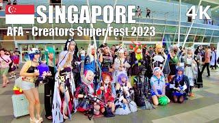 Anime Festival Asia - Creators Super Fest 2023, Singapore  - Virtual Walk [4K] (▶35 min)