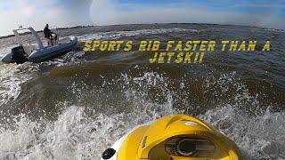 MY SPORTS RIB IS FASTER THAN MY JETSKI?! - Tohatsu TLDI 90HP RIB x Yamaha VX110 Deluxe