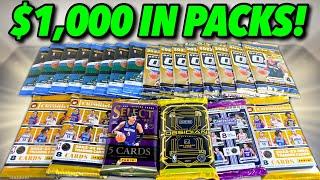 I built the BEST lineup of RANDOM BASKETBALL PACKS for $1,000! 