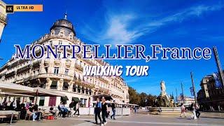 Montpellier, FRANCE Walking Tour - 4K (with captions)