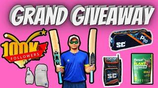 Grand Giveaway By Me || Giveaway bats || Giveaway Kitbag || Giveaway Protein
