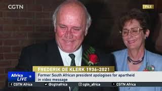 Video of the late S. Africa President De Klerk apologizing for apartheid emerges