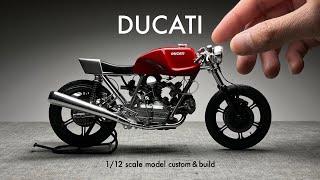 Building Tamiya 1/12 DUCATI 900 MHR Scale Model Custom