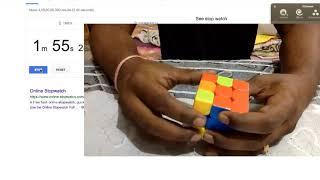 Improving now solving cube in 4 min 8 sec