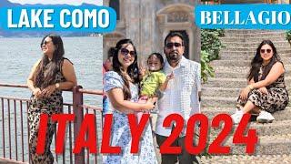 Lake Como 2024 | One day trip to Varrena , Bellagio | Assamese Couple in Italy