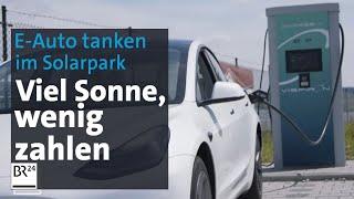 "Preis nach Sonnenstand": E-Autos im Solarpark tanken | Abendschau | BR24