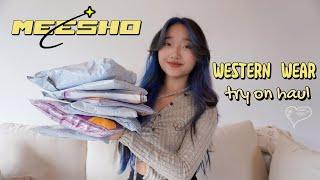 Meesho try on haul | leather pants & cute tops |