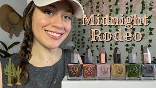 Grab Yer Boots!  Mooncat’s Midnight Rodeo Collection Swatches, Comparisons & Review!