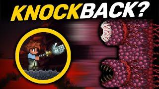 Terraria, but the Bosses take Knockback...