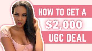 How to Negotiate a $2,000 UGC DEAL | Negotiation & Sales Tips  