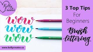 3 Top Tips for Learning Brush Lettering (Calligraphy)