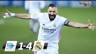 Alaves Vs Real Madrid (1 - 4)  _ Goles & Resumenes Completo _ Highlight 2021 _ #ResumenesHoy