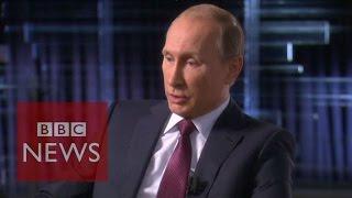 Syria conflict: Putin defends Russia's air strikes - BBC News