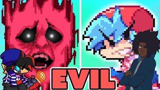 Friday night funkin' Evil Null VS BF DAY 2! (REACTION!)