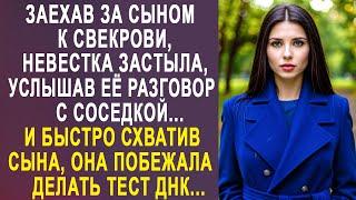 Заехав за сыном к свекрови, Настя застыла, услышав её разговор с соседкой. И сделав тест ДНК...