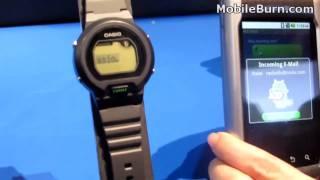 Casio Bluetooth watch prototype hands-on