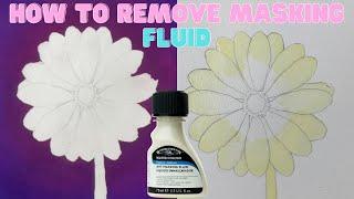 How to remove masking fluid Without Masking Fluid Ripping Paper