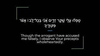 Psalm 119 Zabur/Tehillim Sephardi Hebrew Canting/Recitation with English