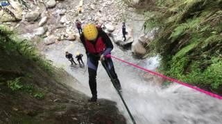 花蓮翡翠谷技術溯溪、繩索攀登、徒手攀登、瀑布垂降、溪降Canyoning，好野人帶隊紀錄2017.02.15