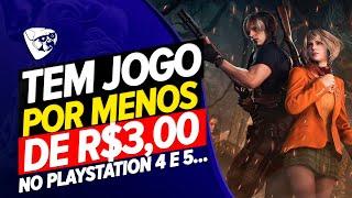 NOVA PROMOÇÃO COM JOGOS NO PS4 e PS5 !!! TEM JOGOS AAA POR R$3,00 REAIS !!!