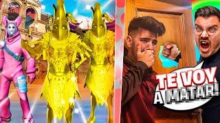 Le REGALO la SKIN REY BANANO ORO a HIJA de DUEÑO de FORTNITE y EX NOVIO VIENE a Mi CASA...