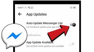 How to Turn Off Auto Update in Messenger Lite | Messenger Lite Tutorial