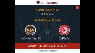 26TH KMMA LEAGUE 2024 GRAND FINAL    ZAIFTIS CC VS  JS CRICKET CLUB PK  DA SPORTS