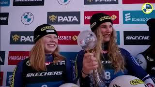 Selina Egle & Lara Kipp: Sprint Gesamtweltcupsieg 2024  Zweiter Platz in Sigulda #WorldCupChampions