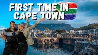 FIRST TIME in CAPE TOWN | TRAVEL DAY | SCENIC HELI flight | FOOD TOUR!