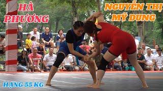 Huy chương đồng ASEAN Nguyễn Thị Hà Phương gặp Nguyễn Thị Mỹ Dung Thanh Hóa Women's wrestling.